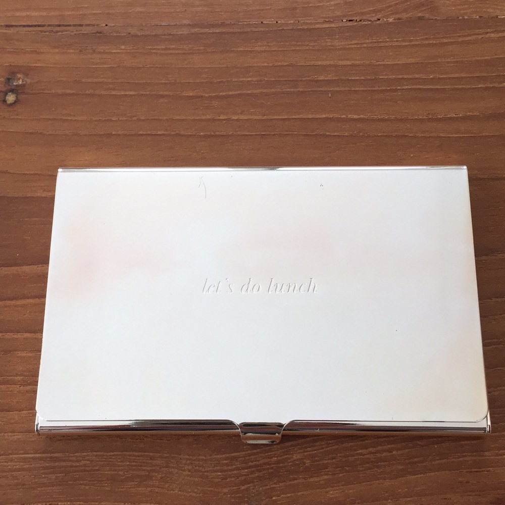 Kate Spade Let’s Do Lunch business card holder